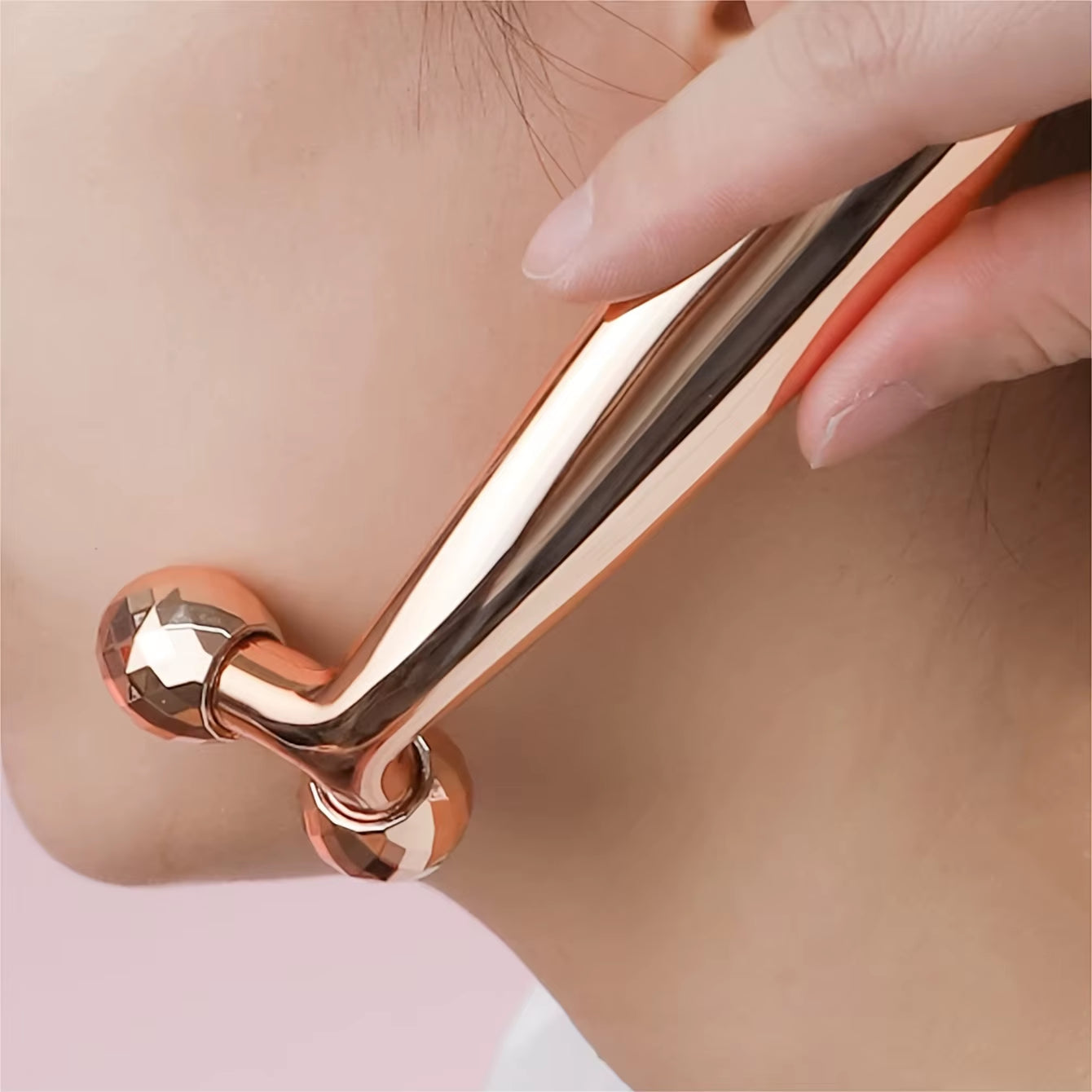 One Piece 3D Face Massager 360 Degree Rotating Face Eyes Massage Roller Handheld Y Shaped Face Beauty Tool Beauty Equipment